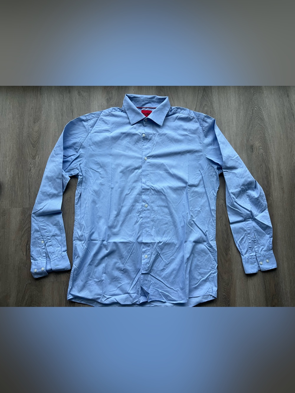 HUGO Men's Sky Blue Dress Shirt